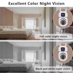 New V380 Mini Indoor PTZ Dual Lens Camera 4MP HD Smart Home WiFi Security for Baby Monitor Indoor Network Dual Lens Camera - Image 5