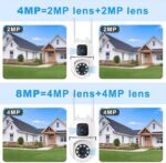 New V380 Mini Indoor PTZ Dual Lens Camera 4MP HD Smart Home WiFi Security for Baby Monitor Indoor Network Dual Lens Camera - Image 6