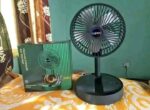 Folding Rechargeable Desk Fan, 3 Speeds Adjustable Height Table Fan with Timer, 2000mAh Rechargeable USB Charging for Home Office Travel - Image 5