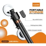 Plokama LIVE-K9 Pro 1700mm Ultra Long Selfie Stick with Tripod Stand & Ring Light – Adjustable, Portable for Mobile Vlogging & Live Streaming - Image 2