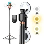 Plokama LIVE-K9 Pro 1700mm Ultra Long Selfie Stick with Tripod Stand & Ring Light – Adjustable, Portable for Mobile Vlogging & Live Streaming - Image 4